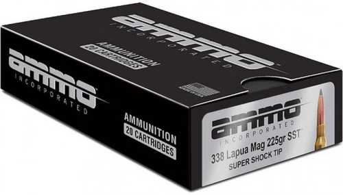 Ammo Inc Signature Hunt Long Range .338 Lapua Magnum 225 Grain Super Shock Tip, 20 Per Box